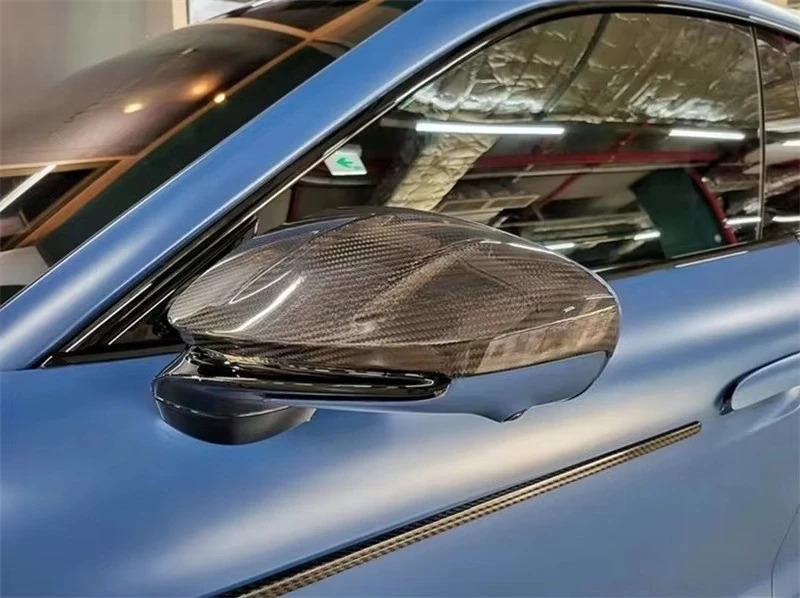 For Custom Finish Car View Mirror Outside Rear View Mirror Dry Carbon Fiber  911 Taycan OEM Mirror Covers